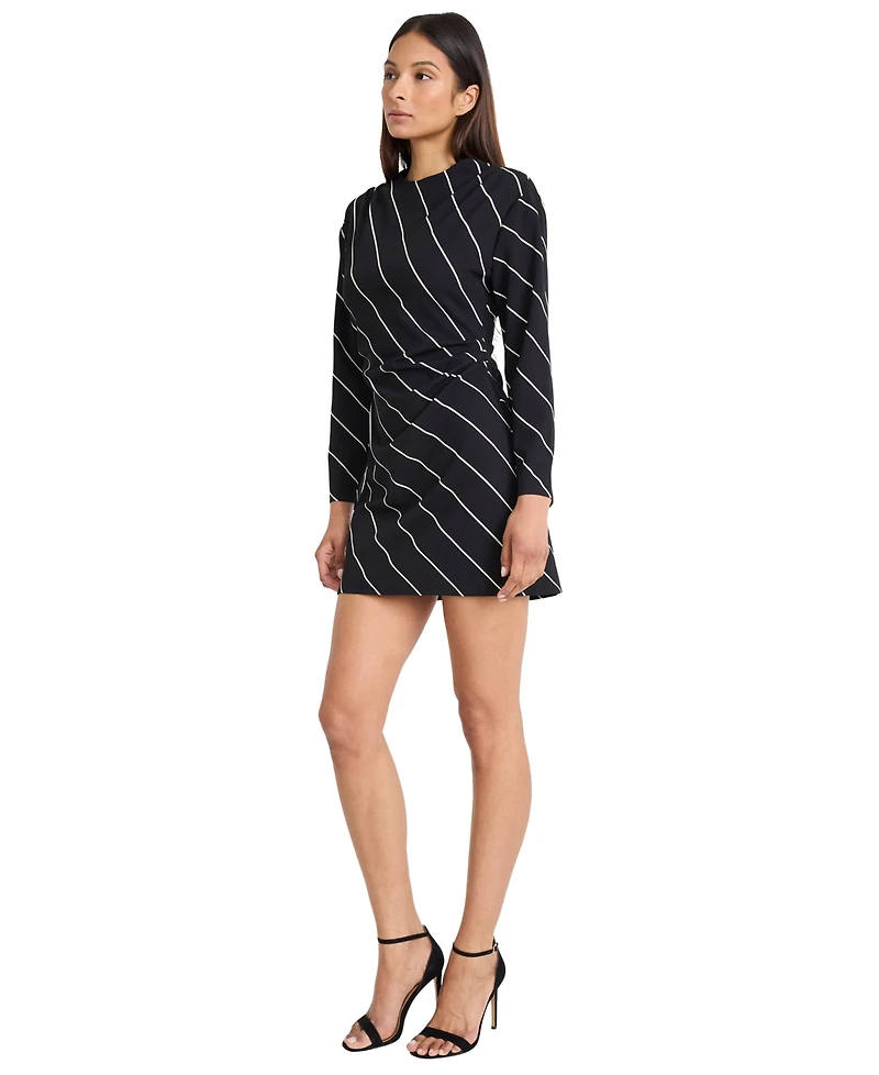 Donna Morgan Women's Long-Sleeve Scuba Sheath Dress