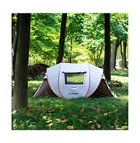 EchoSmile Camping Instant Tent, 4 Person Pop Up Water Resistant, for Hiking and Outdoor, Portable Tent with Carry Bag, 3 Seasons