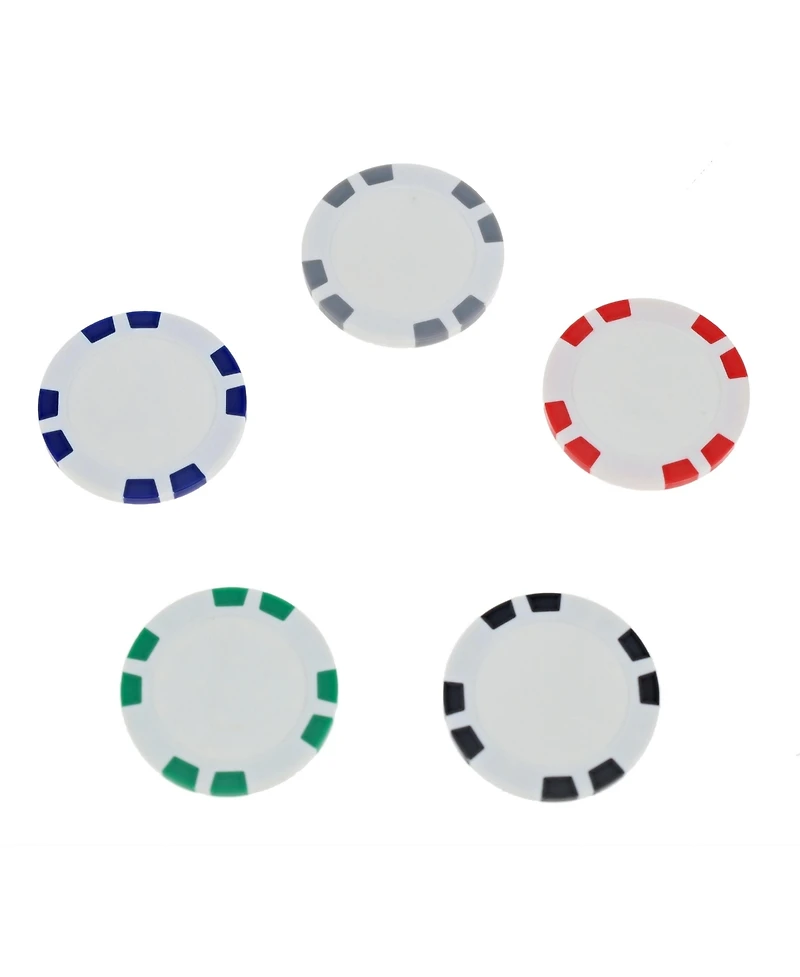 We Games 8 Stripe Clay Poker Chips, 11.5 Gram, Set of 25