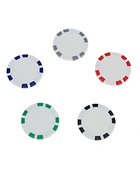 We Games 8 Stripe Clay Poker Chips, 11.5 Gram, Set of 25