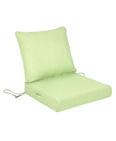 Aoodor 21x21 Inch Outdoor Deep Seat Cushion Set with Adjustable Straps and Waterproof