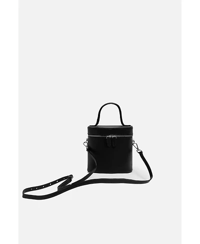 Petite Nola Bucket Leather Bag Pink