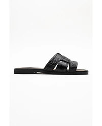Notre Leather Flat Sandals (Women)
