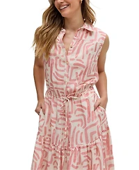 Raffya Women's Holly Tiered Warhol Print Maxi Dress