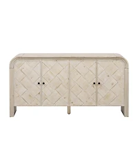 Streamdale Furniture Woven Wood Slat Door Sideboard
