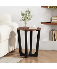 Streamdale Furniture Acacia Wood Side Table - Modern Design & Easy Assembly