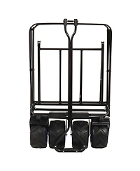 Streamdale Furniture Folding Wagon - All-Terrain Wheels Black & Purple
