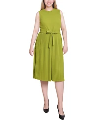 Ny Collection Women's Sleeveless Pleated Skirt Dress