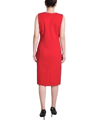 Ny Collection Women's Sleeveless Stud Front Dress