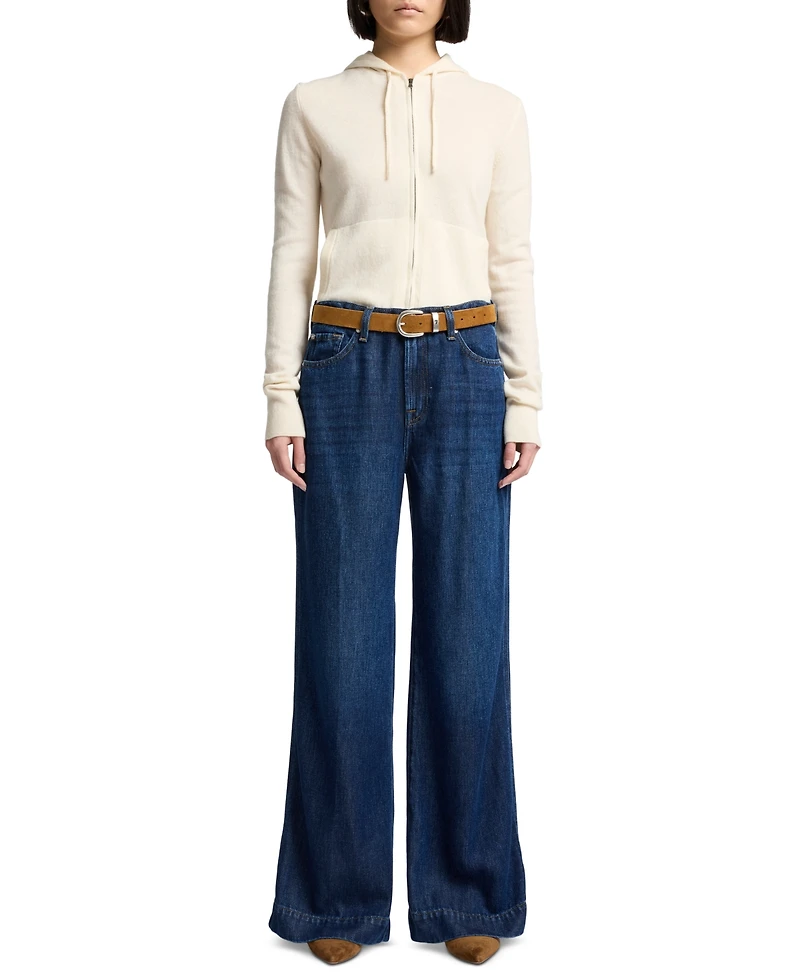 7 For All Mankind Women's Modern Dojo High-Rise Flare-Leg Jeans