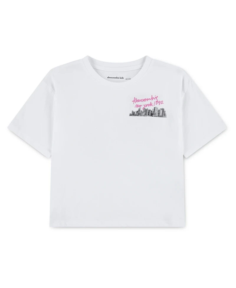 abercrombie kids Girls New York City Streets Boxy T-Shirt