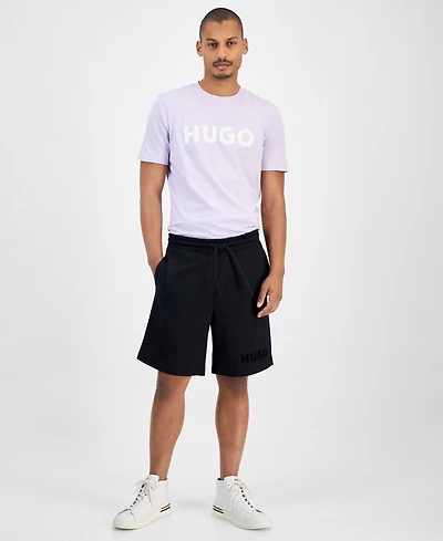 Hugo by Boss Men's Dinkoe Cotton Relaxed 8" Shorts