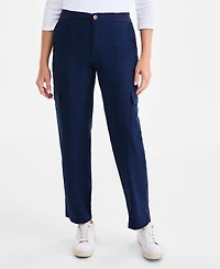 Style & Co Petite Knit-Waist Cargo-Pocket Utility Pants, Macy's Exclusive
