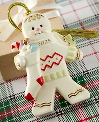 Lenox 2025 Gingerbread with Stocking Ornament