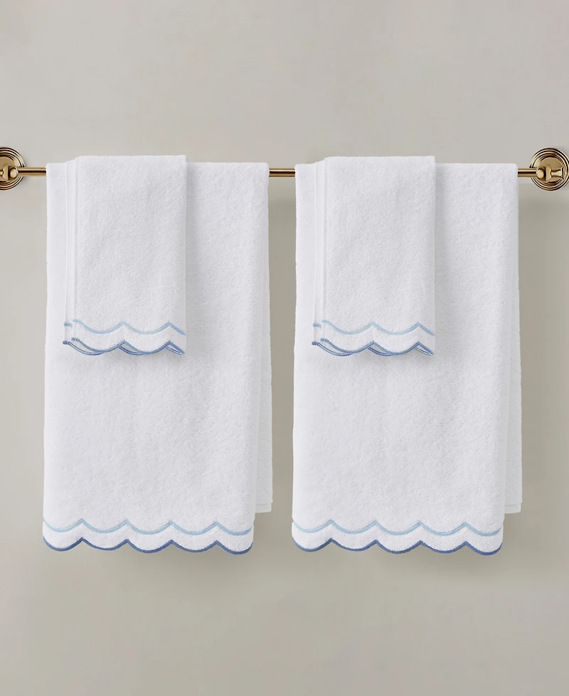 Peri Home Scallop 4-Pc. Cotton Towel Set