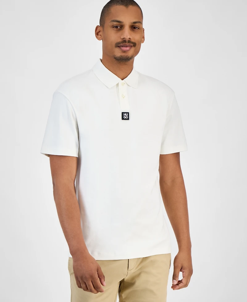 Hugo by Boss Men's Metal Stacked Logo Polo Shirt