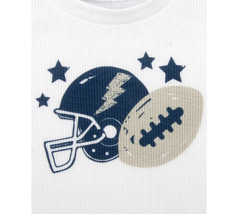 Baby Essentials Boys Varsity Jacket, Football T-Shirt & Pants, 3 Piece Set