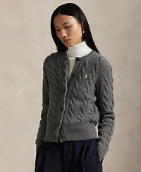 Polo Ralph Lauren Women's Cable-Knit Wool-Cashmere Cardigan Sweater