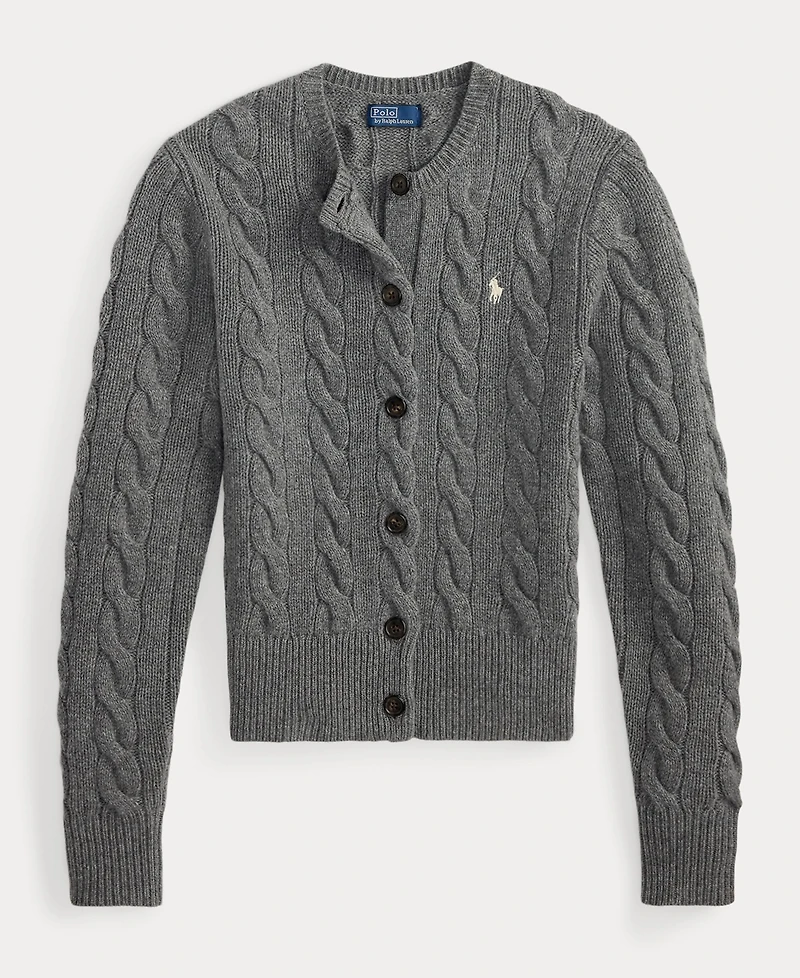 Polo Ralph Lauren Women's Cable-Knit Wool-Cashmere Cardigan Sweater