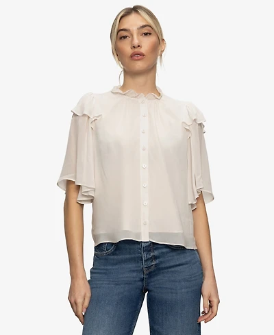 Sanctuary Women's Deja Vu Chiffon Blouse