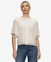 Sanctuary Women's Deja Vu Chiffon Blouse