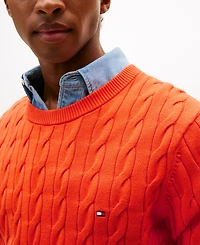 Tommy Hilfiger Men's Classic Cable Crewneck Sweater