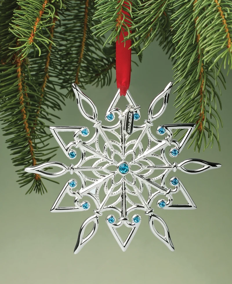 Lenox 2025 Snow Majesty Silverplate Ornament, 21st Edition