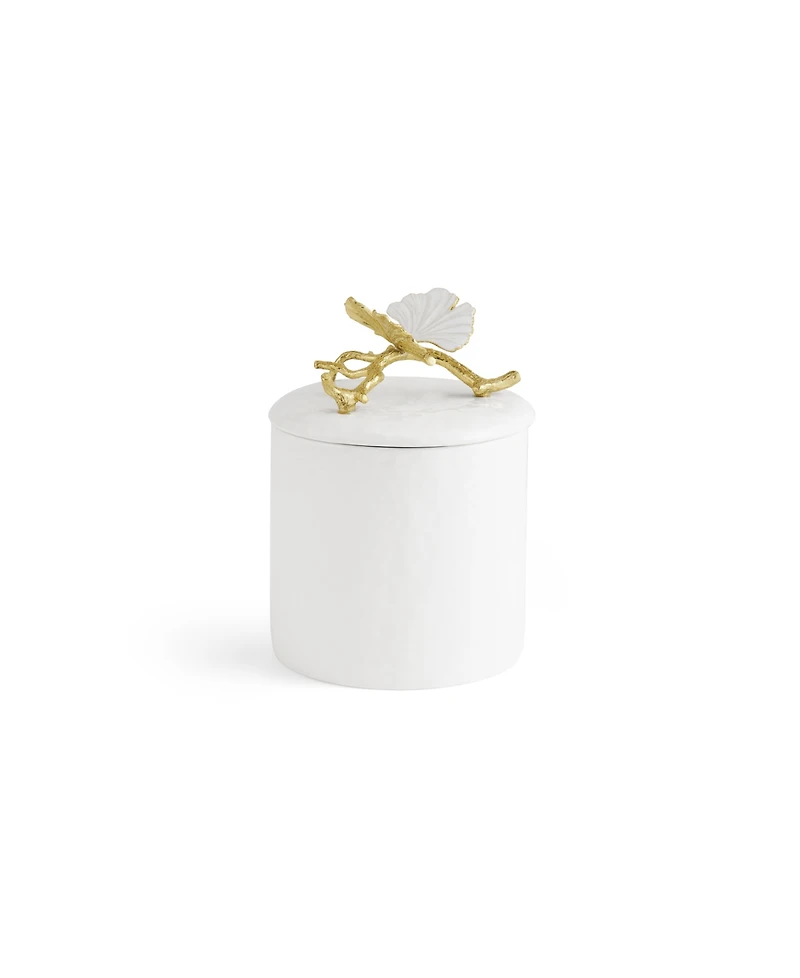 Michael Aram Butterfly Ginkgo Gold Extra Small Porcelain Canister