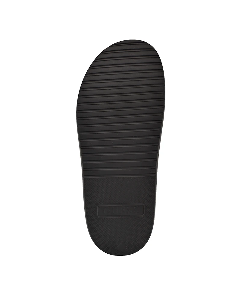 Guess Men's Vesper Branded Slip-on Fashion Slides