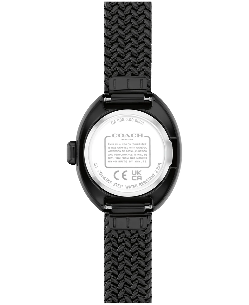 Coach Women's Sammy Black Ip Stainless Steel Bracelet Watch, 22.5mm