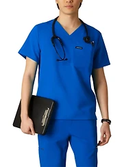 Members Only Men's Brighton 3-Pocket Scrub Top for Men