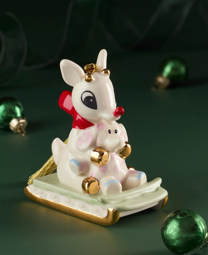 Lenox Rudolph with Misfit Elephant Ornament