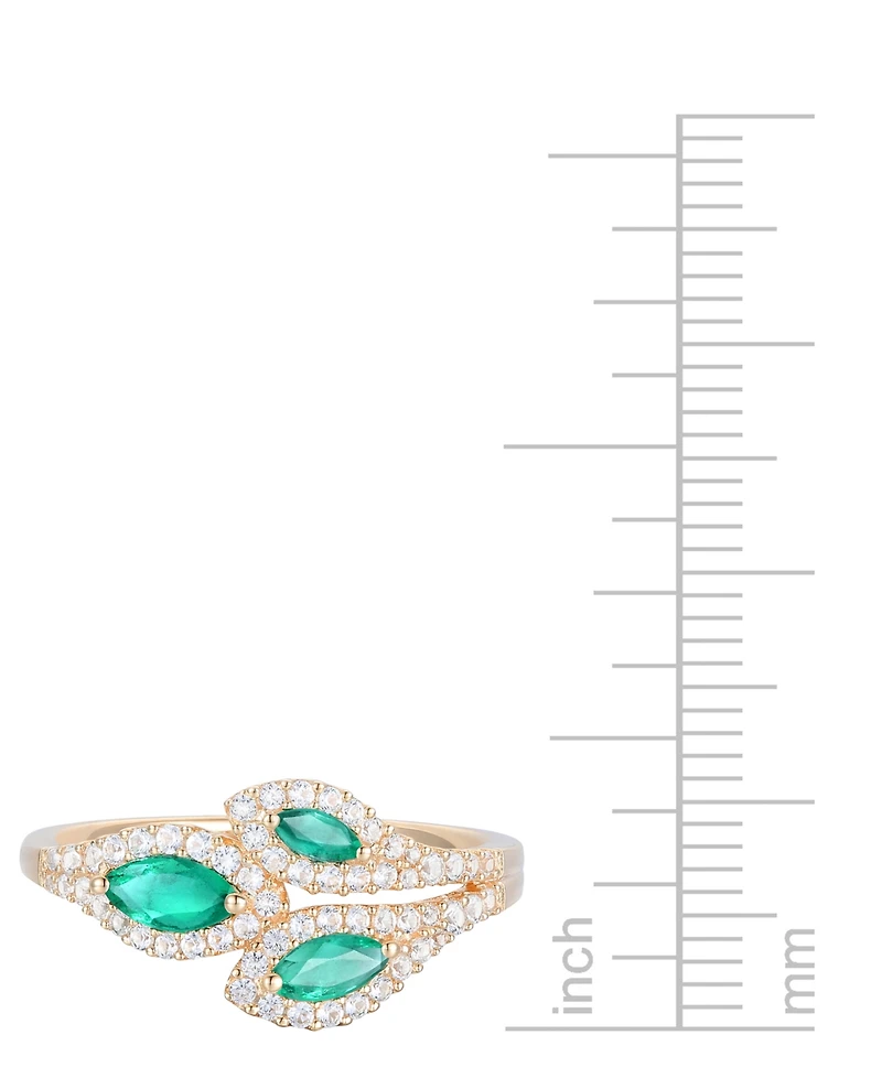 Gemstone (5/8 ct. t.w.) & Diamond (1/3 Multi-Stone Ring 14k Gold
