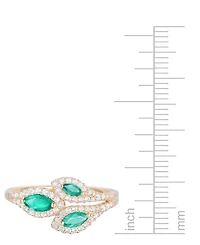 Gemstone (5/8 ct. t.w.) & Diamond (1/3 Multi-Stone Ring 14k Gold