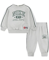 Nike Baby Boys Pe Crewneck Sweatshirt & Pants, 2 Piece Set