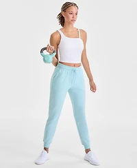 Id Ideology Women's Relaxed High-Rise Fleece Joggers, Macy's Exclusive