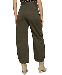 Sanctuary Women's Boyfriend High-Rise Utility Cotton Pants