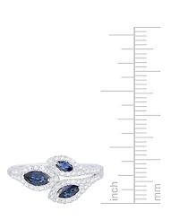 Gemstone (5/8 ct. t.w.) & Diamond (1/3 Multi-Stone Ring 14k Gold