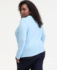 On 34th Trendy Plus High-Neck Sweater, Macy's Exclusive
