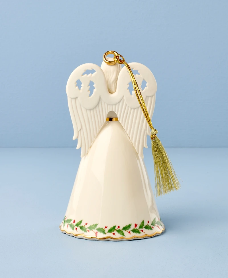 Lenox Holiday Angel Bell with Hymns Ornament