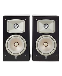 Yamaha Ns-333 Bookshelf Speakers with Crossover - Pair (Black)