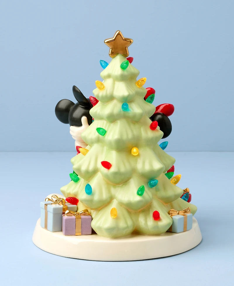 Lenox Disney Mickey & Minnie Lit Tree Figurine