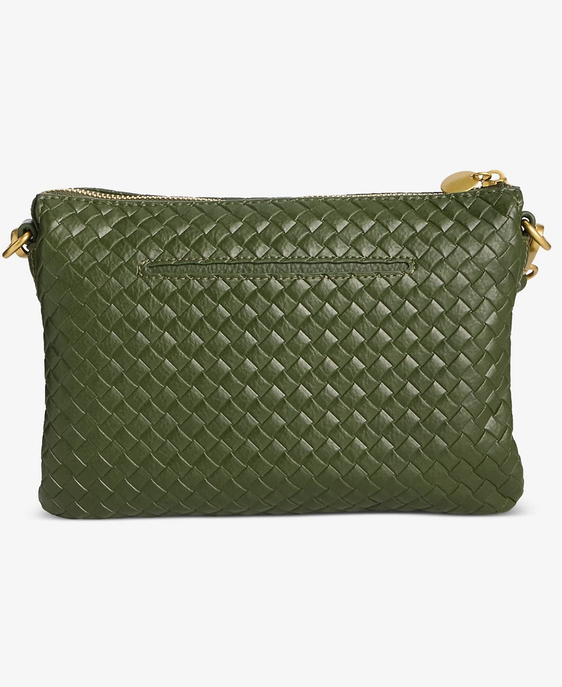 Style & Co Small Woven Double Compartment Crossbody, Macy's Exclusive