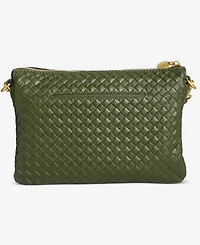 Style & Co Small Woven Double Compartment Crossbody, Macy's Exclusive