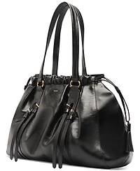 Arezzo Capri Large Leather Shoulder Bag