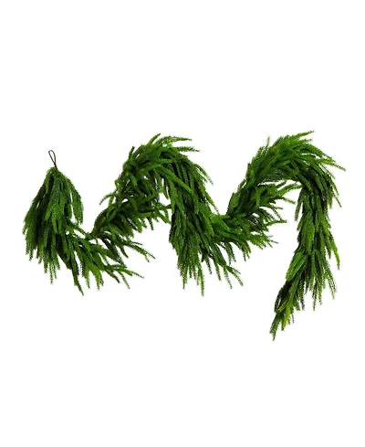 Nearly Natural 10" Artificial Touch Norfolk Island Pine Garland with Natural Look
