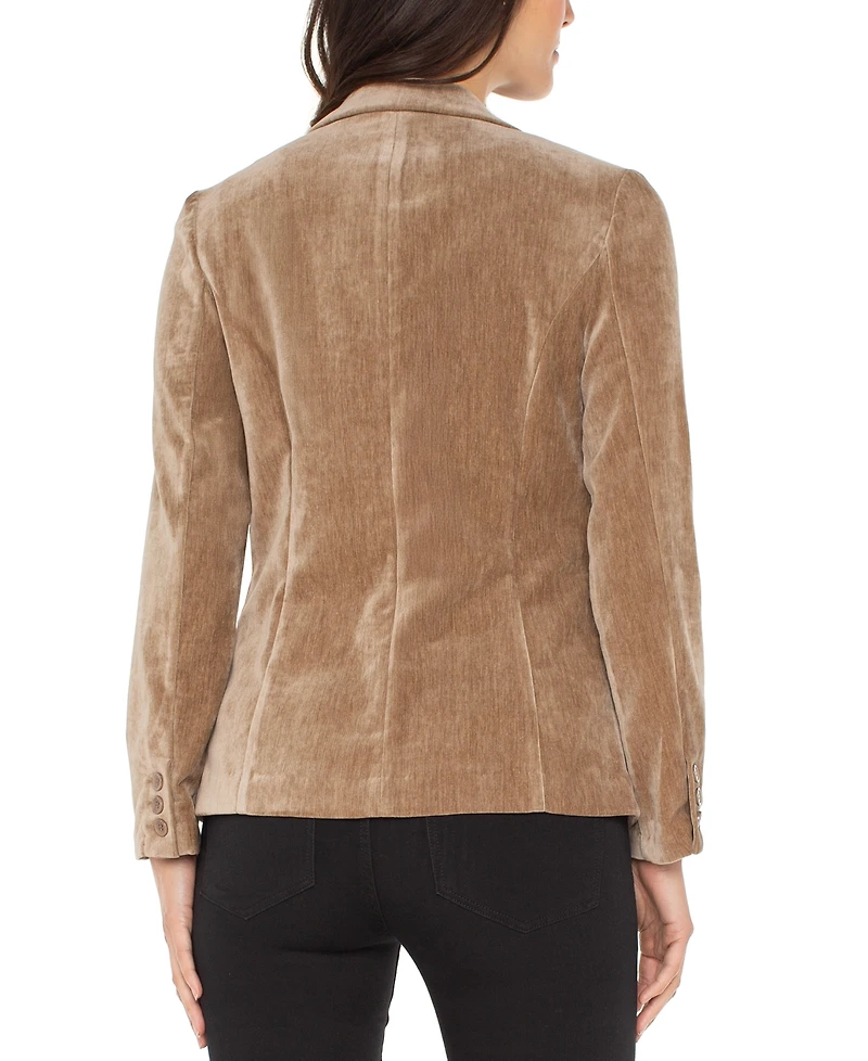 Liverpool Los Angeles Women's Textured Velvet Blazer