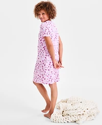Charter Club Women's Cotton Printed Henley Sleepshirt, Created for Macy's