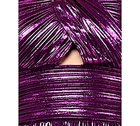 City Studios Juniors' Foil Pleated Mini Dress