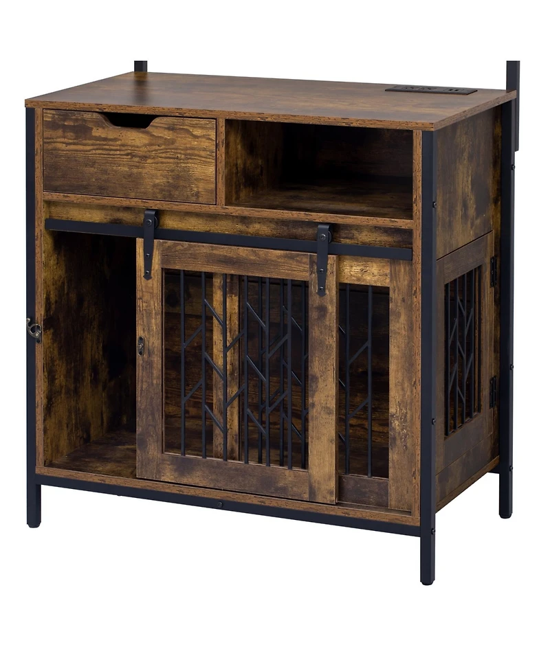 Streamdale Furniture Dog Crate Desk Hutch
